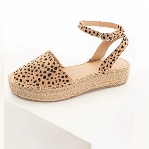 NEW Women’s Espadrille Shoes in Carmel faux suede